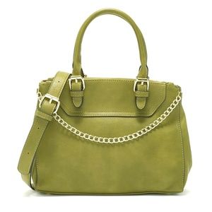 Charming Charlie's Women's Green Satchel Handbag